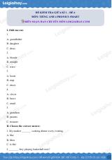 Đề thi giữa kì 1 Tiếng Anh 4 Phoncis Smart - Đề số 6